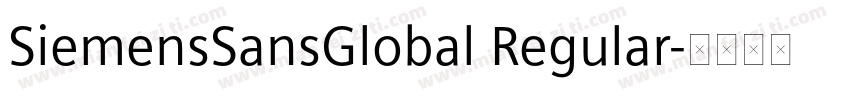 SiemensSansGlobal Regular字体转换